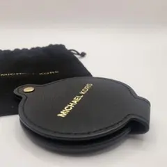 マイケルコース ミラー付き コンパクトミラー ケース付 ブラック