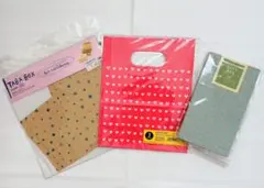 ラッピング袋 まとめ売り 8枚｜ハート 星 チェック｜プチギフト用