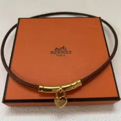 美品　エルメス　グレナン　ロング　チョーカー　ブラウン　箱付き 美品 エルメス グレナン ロング チョーカー ブラウン 箱付き - メルカリ