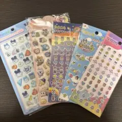 たまごっち　シール5枚セット　ぷくぷくシール　プチプチシール　キラキラシール