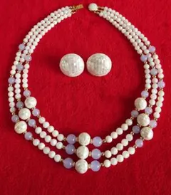 AVON ネックレス イヤリング セットジュエリー シェル 装飾 D26