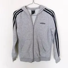 adidas パーカー グレー 150