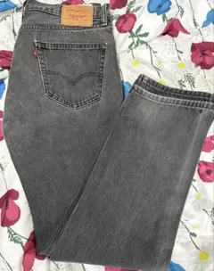 【美品】Levi's (リーバイス)505ブラックデニム 34×34のサムネイル