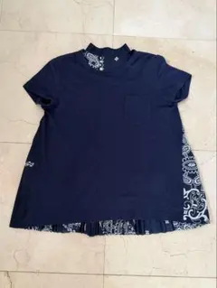 sacai】ペイズリー柄 バックプリーツ Tシャツ⭐︎サイズ2⭐︎古着