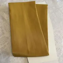 シルク 重ね襟 マスタード色　新品