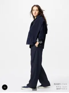 ユニクロ　タックワイドパンツ　レディース　Мサイズ