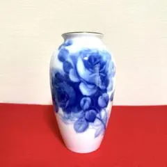 大倉陶園 ブルーローズ花瓶　金彩　23cm 新品未使用のサムネイル