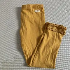 MIKIHOUSE フリル付きレギンス　10部丈　マスタード