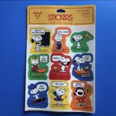 スヌーピー　SNOOPY 当時物　レトロ　シール　ステッカー　1シート
