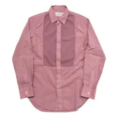 Maison Margiela ⑩ 比翼 ドレスシャツ ピンク 長袖 マルジェラのサムネイル