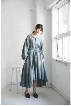 美品★hazama 経年真価のワンピース　カーキ hazama 経年真価のワンピース(khaki) - メルカリ