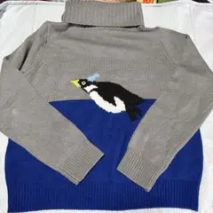 AS KNOW AS Pinky ペンギン柄 タートルネック ニットのサムネイル