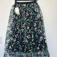 未使用！タグ付き　花柄フレアスカート Fサイズ　綺麗め