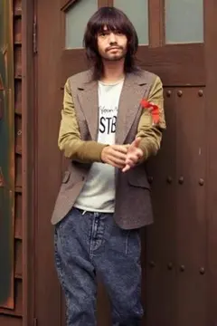 glamb ラスティデニムイージーパンツ ケミカルウォッシュ加工