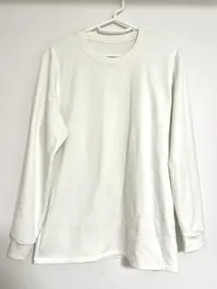 美品 UNIQLO 超極暖ヒートテッククルーネックT メンズ オフホワイト L