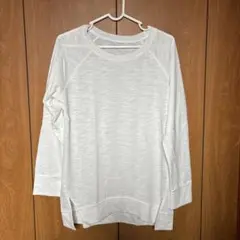 ホワイト 長袖 Tシャツ