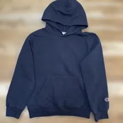 チャンピオン　パーカー　キッズ　ブラック 120-130 S(8/10)