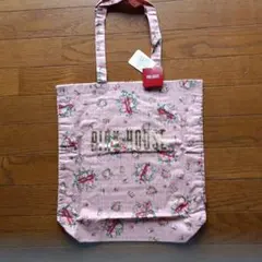 ピンクハウス PINK HOUSE キューピー総柄 キャンバス トートバッグ 茶 