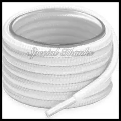 ロープ(丸)/シューレース(靴紐)/ホワイト/120㎝【bb】