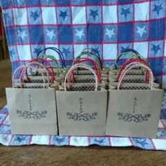 ミニ手提げ紙袋(メッセージ②)  １２枚セット