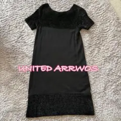 レディース ニットワンピース UNITED ARROWS フォーマル ブラック