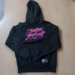 Champion パーカー ブラック Better Yourselfのサムネイル
