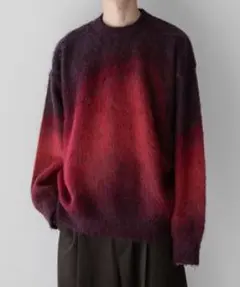【steinOVERSIZED GRADATION MOHAIR LS-REDのサムネイル