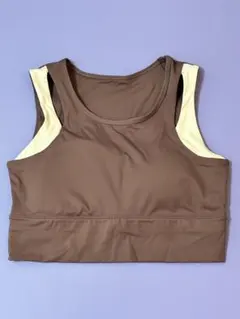 여성 스포츠 브라 브라운 XL
