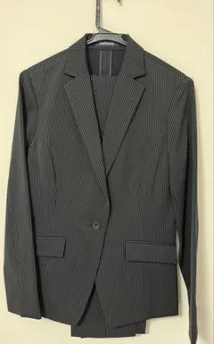 NEWYORKER ストライプ ブラック パンツスーツ