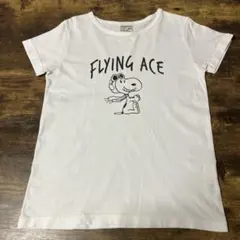 ALPHA INDUSTRIES × スヌーピー コラボ Tシャツ レディースSのサムネイル