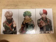 爆豪勝己 緑谷出久 轟焦凍 ポスカ 3枚セット