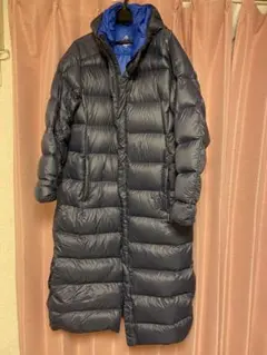 adidas フード付きダウンコート 2XO ネイビー/ブルー