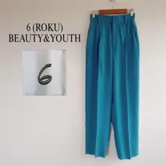 6 GEORGETTE TUCK PANTS 2 パンツ　カラーパンツ　ロク