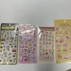 ぷくぷくシール ハローキティ スヌーピー クレヨンしんちゃん