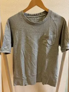 特価★INHERIT グレー ポケット付き 半袖スウェット M