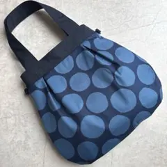 ハンドメイド　グラニーバッグ　バルーンバッグ　トートバッグ　ショルダー　ドット