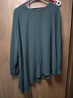 INDIVI　V.A.I　黒長袖ブラウス　大きいサイズ　13号