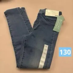 GU キッズ　デニム　スキニーパンツ　130 のびパンツ　レギンスパンツ