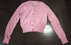 ピンク カーディガン XS