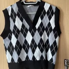 switch me ダイヤモンド柄ノースリーブ