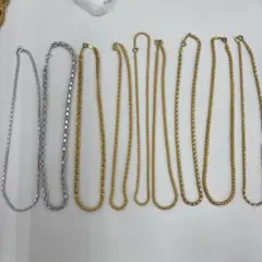 シルバー＆ゴールドネックレスセット（イミテーション）