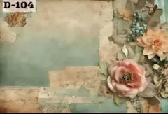 【D-104】naco様♡デザインペーパー vintage collage　❷