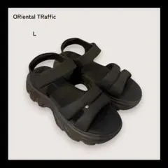 ORiental TRaffic 厚底 サンダル L 25cm 黒 ソール