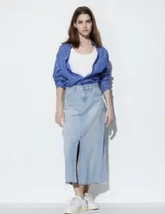 デニム ロングスカート