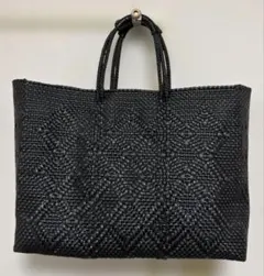 美品 ハンドルカバー付きお得】メルカドバッグ ブラック 特大 - メルカリ