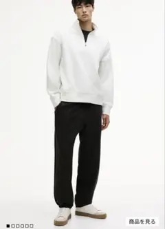 H&M イージーパンツ 黒 スウェット