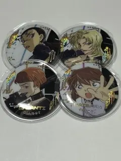 コナン 映画 ガチャガチャ ホログラム缶バッジ 4個セット