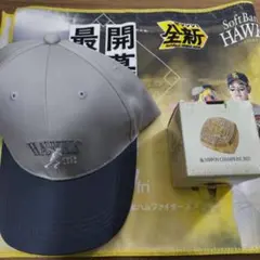 ソフトバンクホークス 開幕シリーズ配布アイテムセット　キャップ　#32　柳町
