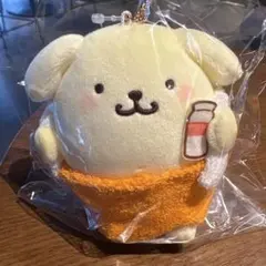 サンリオ　ポムポムプリン　ほかほかリラックスタイム　 むにゅぐるみマスコット
