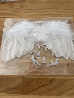 天使の翼とリース型ヘッドバンドセット